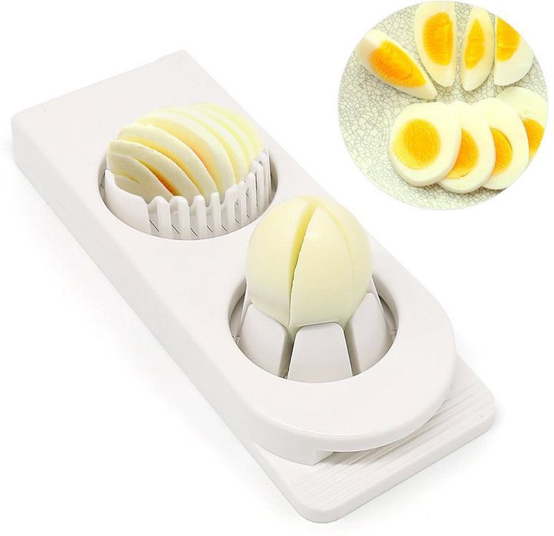 Toxen 2-in-1 Double Cut Boiled Egg Slicer &Mushroom Slicer Egg Cutter Egg Cutter Slicer Chopper Plastic Egg Slicer  (1 chopper)