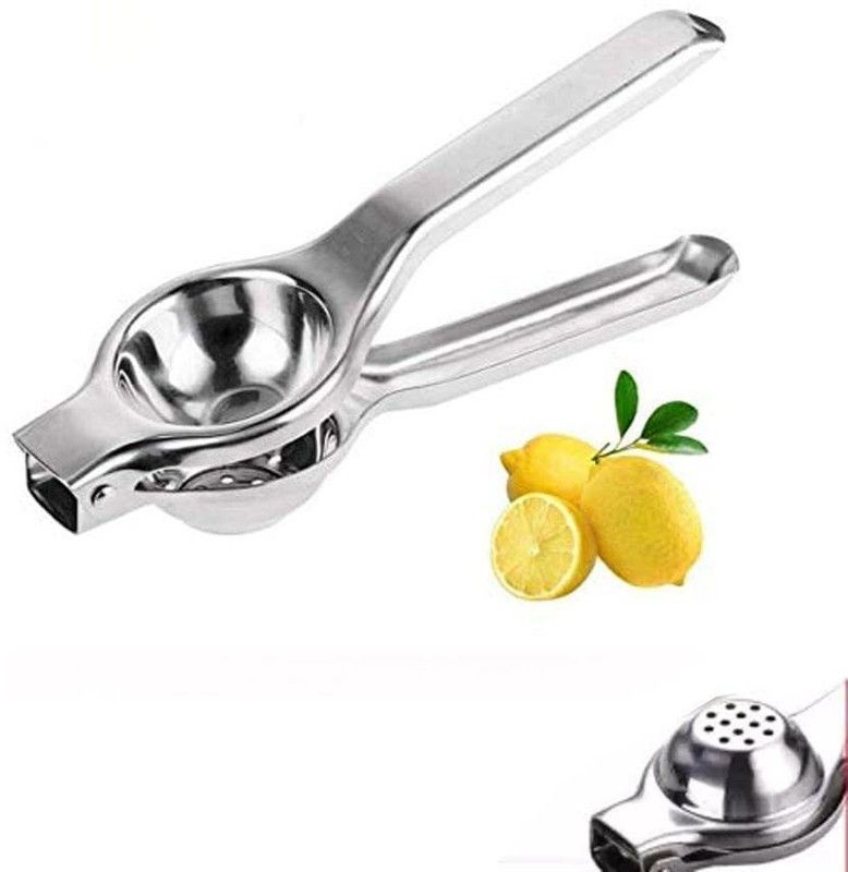 Happy Home's Care Stainless Steel Lemon Squeezer Juicer, Manual for Mini Citrus Fruits Silver 100g Kitchen Tool Set  (Silver, Juicer)