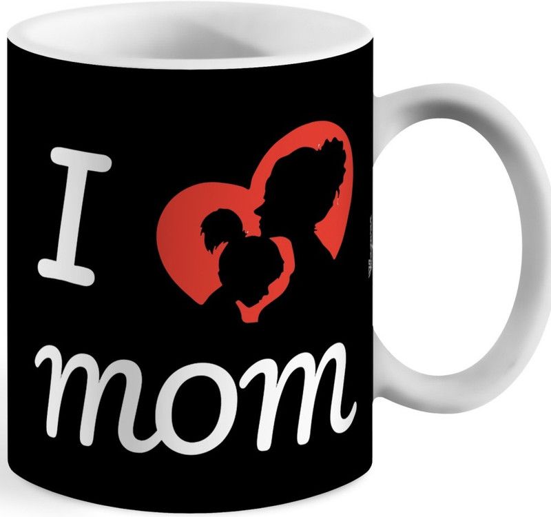 Wagwan I Love Mom Ceramic Coffee Mug  (350 ml)