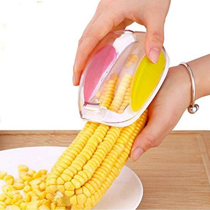 DULLWHALE Corn Remover Kernel Stripper Peeler Cutter Seeds Remover (Corn Stripper (Mouse)) Straight Peeler  (Multicolor)