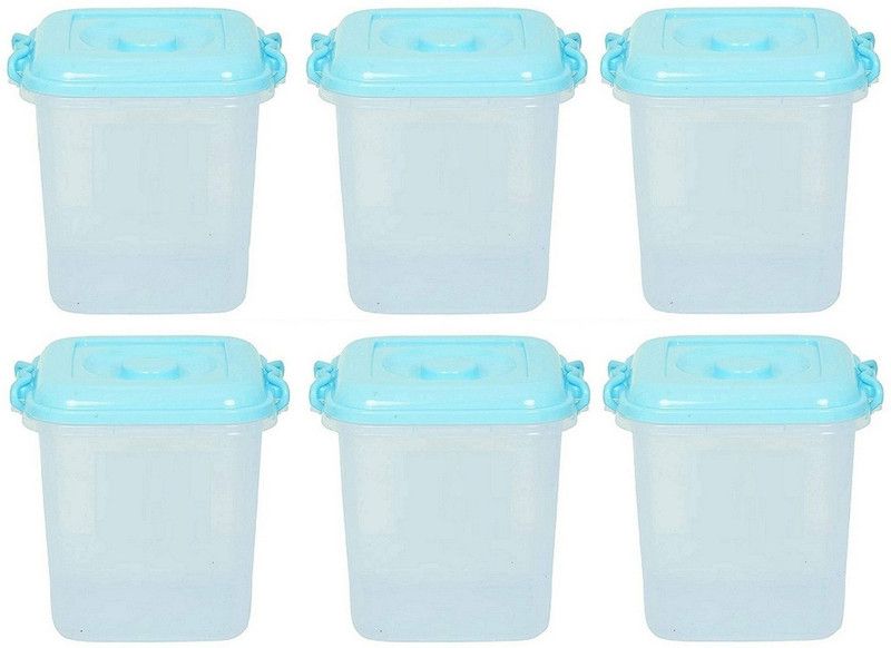 Jespper Collection Airtight Containers (Color: Blue, Pack of-6) - 10 L Plastic Utility Container  (Pack of 6, Blue)