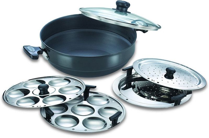 Prestige Multi Kadai Induction & Standard Idli Maker  (4 Plates , 13 Idlis )
