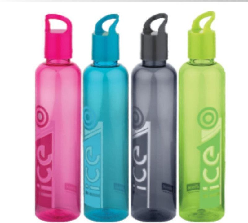 JIMIT PET ICE O BOTTLE 1000 ml Bottle  (Pack of 4, Blue, Plastic)