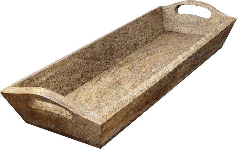 BAC Wooden Serving Tray Tray, Chip & Dip Tray Serving Set  (Pack of 1)