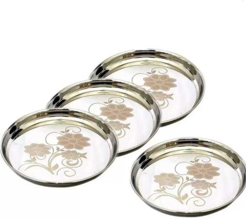 KITCHEN CLASSICO Designer & Heavy gauge Dinner Plate  (Pack of 4)