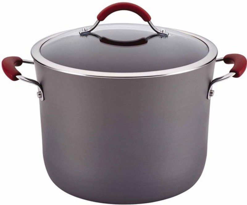 Rachael Ray Pot 34.29 cm diameter 10 L capacity with Lid  (Stainless Steel, Induction Bottom)