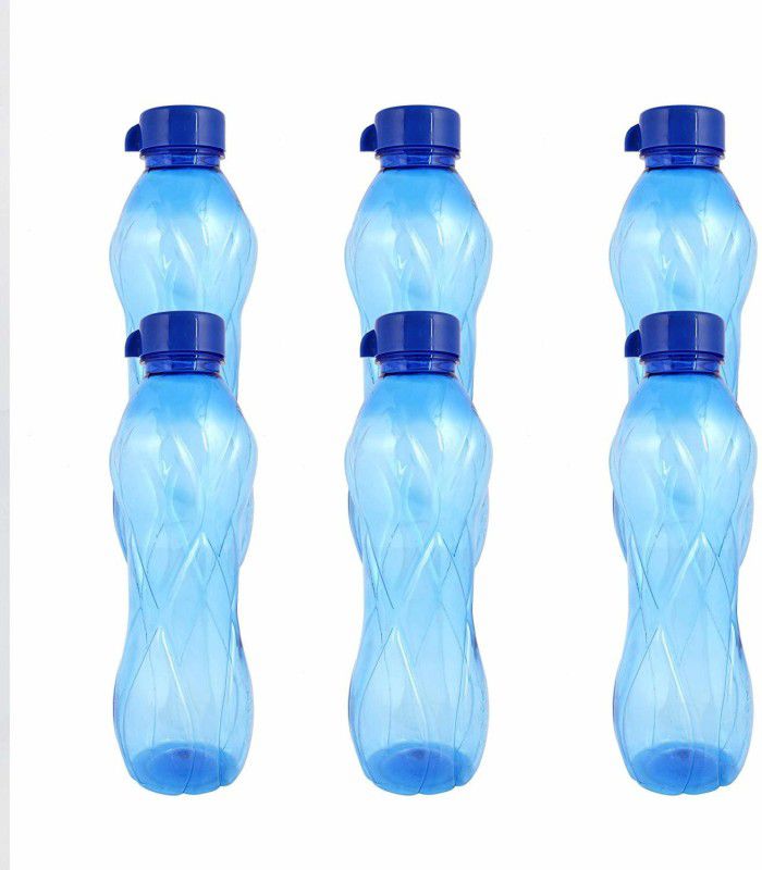 MAGIC Crystel 1000 ml Bottle  (Pack of 6, Blue, Plastic)