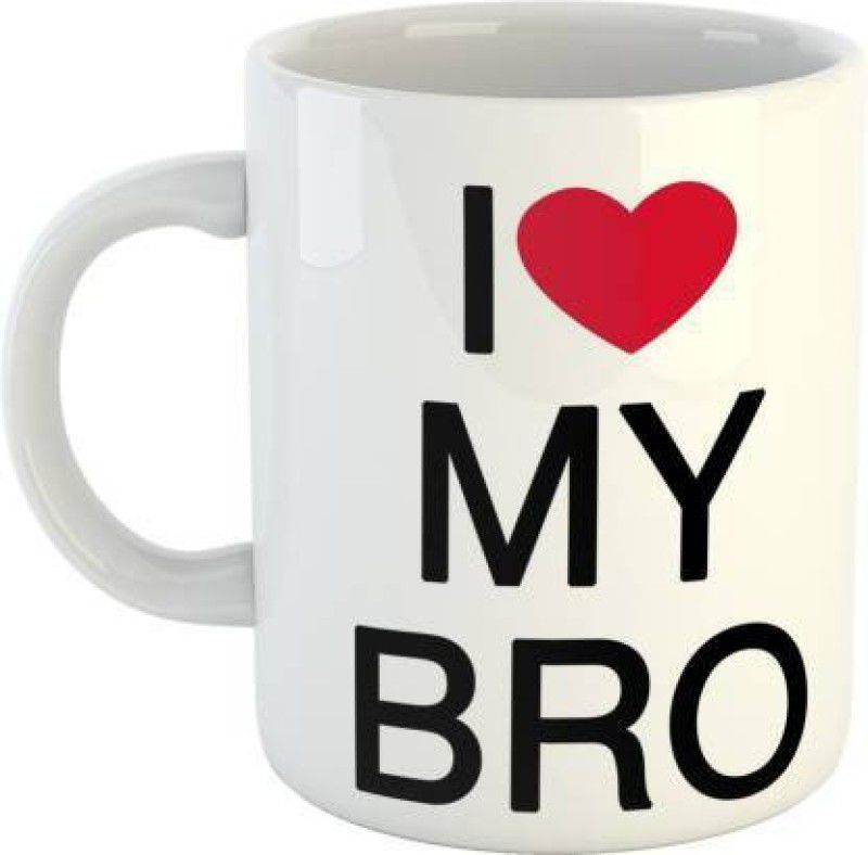 UT Creation Brother Sister Love Bond Quote Raksha bandhan Ceramic Coffee Ceramic Coffee Mug  (350 ml)