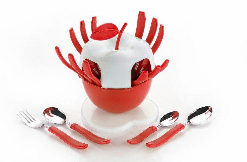 LinuxForYou Plastic, Stainless Steel Cutlery Set  (Pack of 16)
