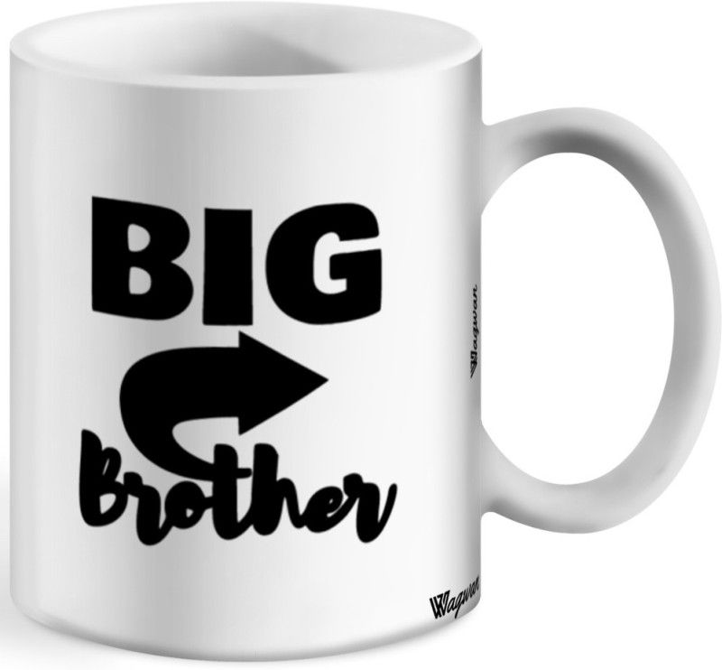 Wagwan Big Brother Gifts For Bhaidooj Gifts, Rakhi Gifts, Birthday Gifts, Anniversary Gifts for Brother WG19-226-01 Ceramic Coffee Mug  (350 ml)