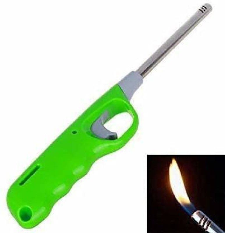 Dhasmana Steel Gas Lighter  (Green, Pack of 1)