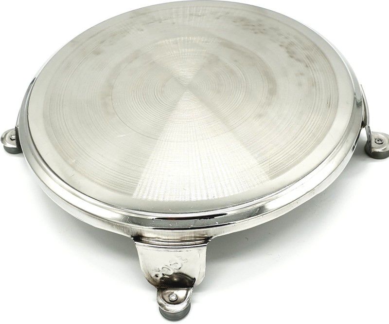 Maskey (Size: 10 inches) Original Stainless Steel Heavy Chakla/Roti Maker for Kitchen Board  (Silver, Pack of 1)