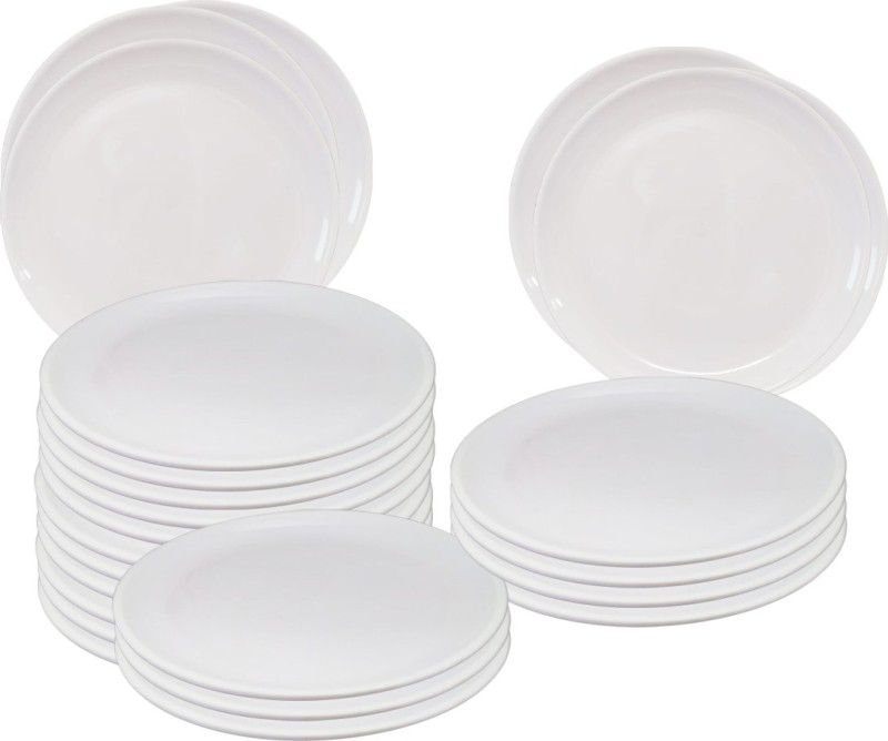 swift international Heavy Plastic Round Dinner Plates 11"(Pack of 24) Dinner Plate  (Pack of 24)