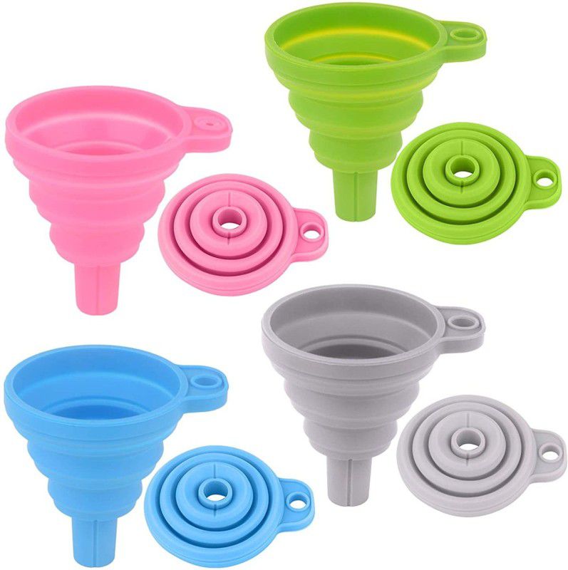 SEASPIRIT Plastic Funnel  (Multicolor, Pack of 4)