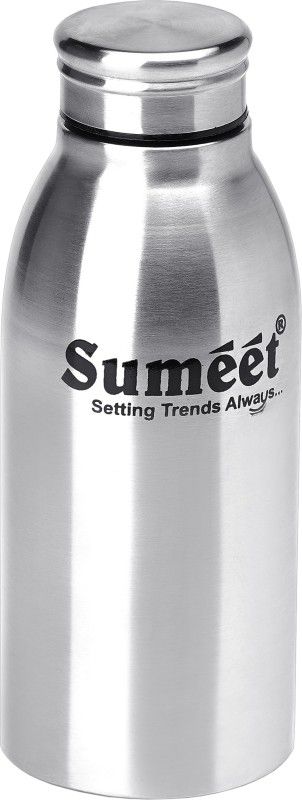 Sumeet Sleek Stainless Steel Leak-Proof Water Bottle / Fridge Bottle - 550ml -Pack of 1 550 ml Bottle  (Pack of 1, Steel/Chrome, Steel)