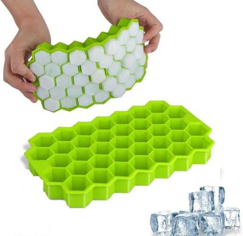 jain One's Green Silicone Ice Cube Tray  (Pack of1)