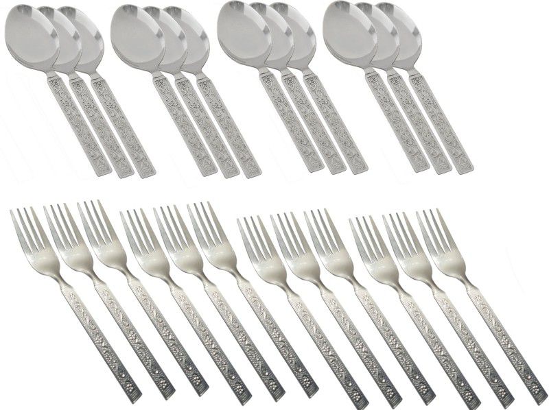 HALO NATION Stainless Steel Cutlery Set  (Pack of 24)