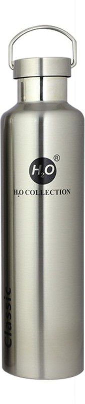 H2O Collection Classic 500 ml 500 ml Flask  (Pack of 1, Silver, Steel)