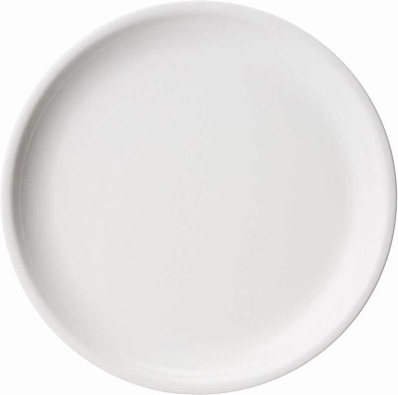 Kanha Round Plate Set of 3 Plastic Plates (White) Dinner Plate  (Pack of 3, Microwave Safe)