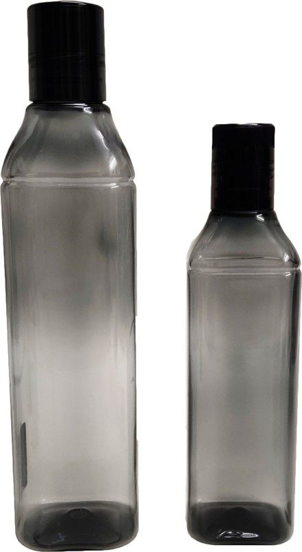 Gift Collection 2 pcs combo Vivo 1000 ml &500 ML Pet Bottle. Leak Proof Fridge Bottle. 1500 ml Bottle  (Pack of 2, Grey, PET)