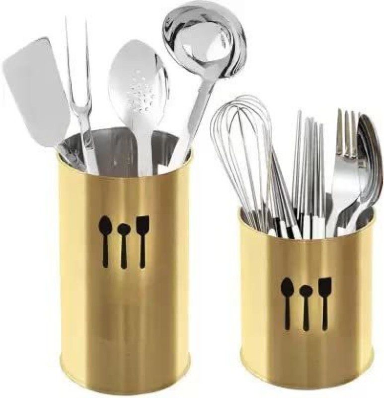 ANIAN Empty Cutlery Holder Case  (Gold Holds 48 Pieces)