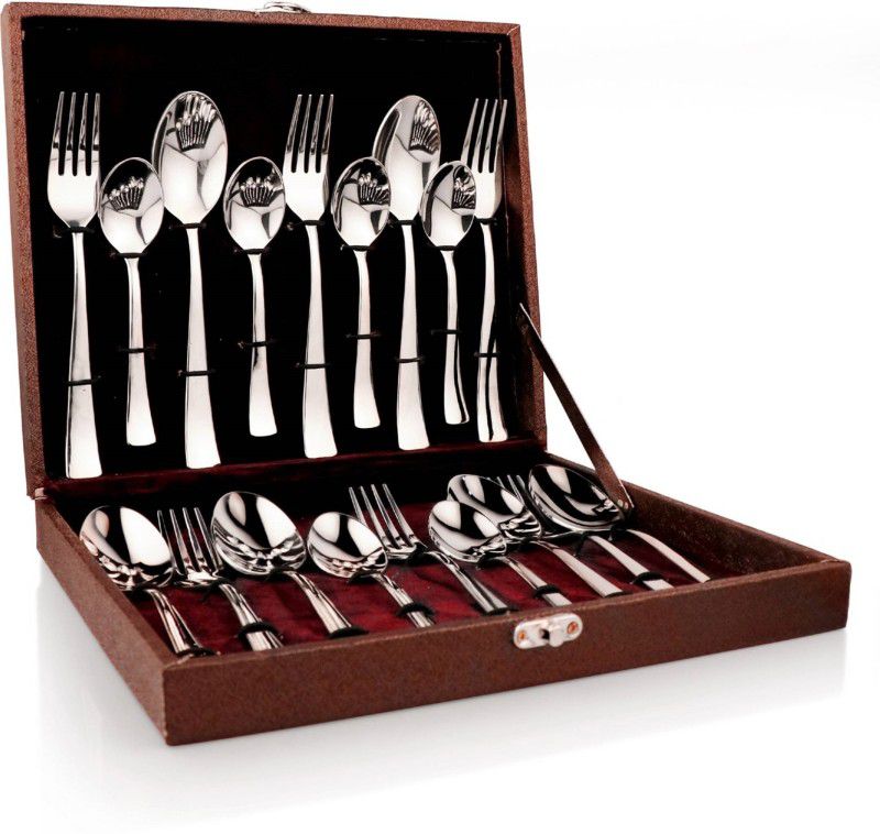 Steeledge PRESENT SPOON SET OF 18 PCS Stainless Steel Cutlery Set  (Pack of 18)