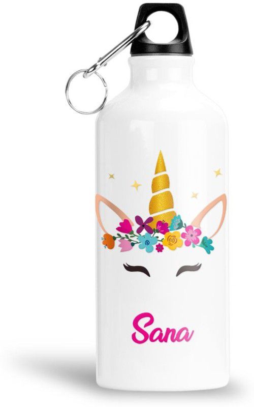 FABTODAY Unicorn Water Bottle for Kids - Best Happy Birthday Gift, Sana 750 ml Bottle  (Pack of 1, Multicolor, Aluminium)