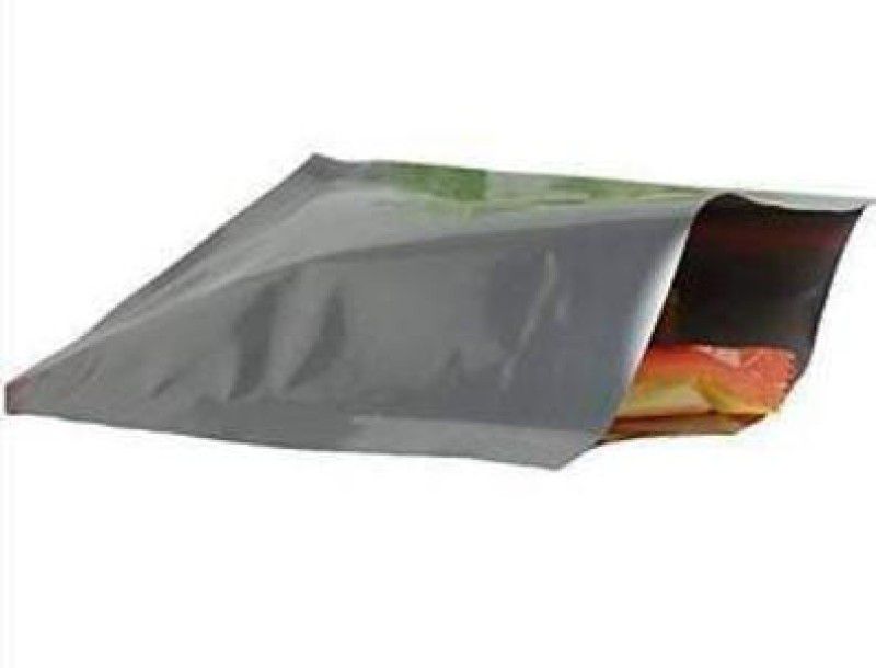 Amit Marketing Silver Foil Bag | Aluminium Plastic Pouches | Pack of 100 Pcs - 1 KG Plastic Storage Pouch  (Pack of 100)