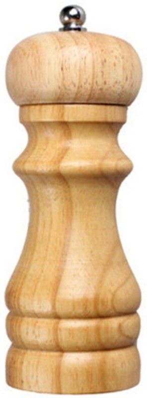 MANTAVYA Burr Mill Wood Traditional Pepper Mill  (Brown, Pack of 1)