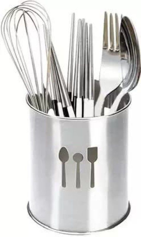 ANIAN Empty Cutlery Holder Case  (SILVER Holds 24 Pieces)