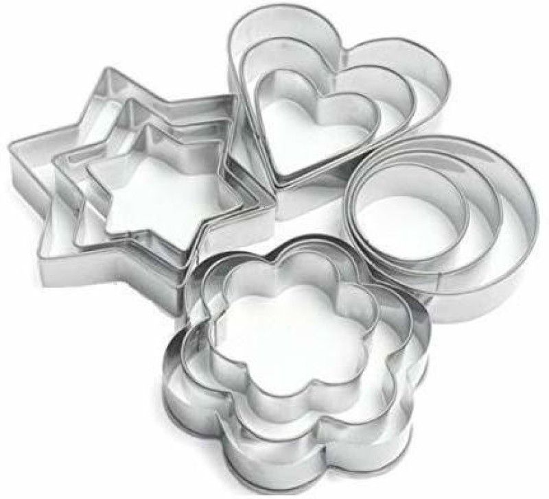 DN BROTHERS COOKIE CUTTER 4 SHAPE 12 PIECE Cookie Cutter  (Pack of 12)