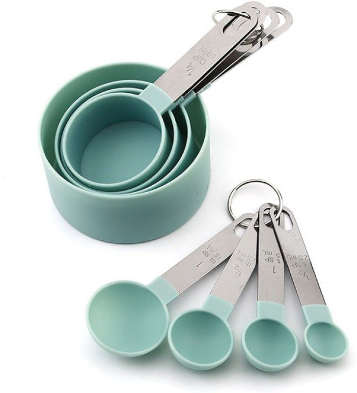 KitchenFest 8pcs set plastic colorful measurement cup kitchen baking measuring spoon Measuring Cup Set  (500 ml)
