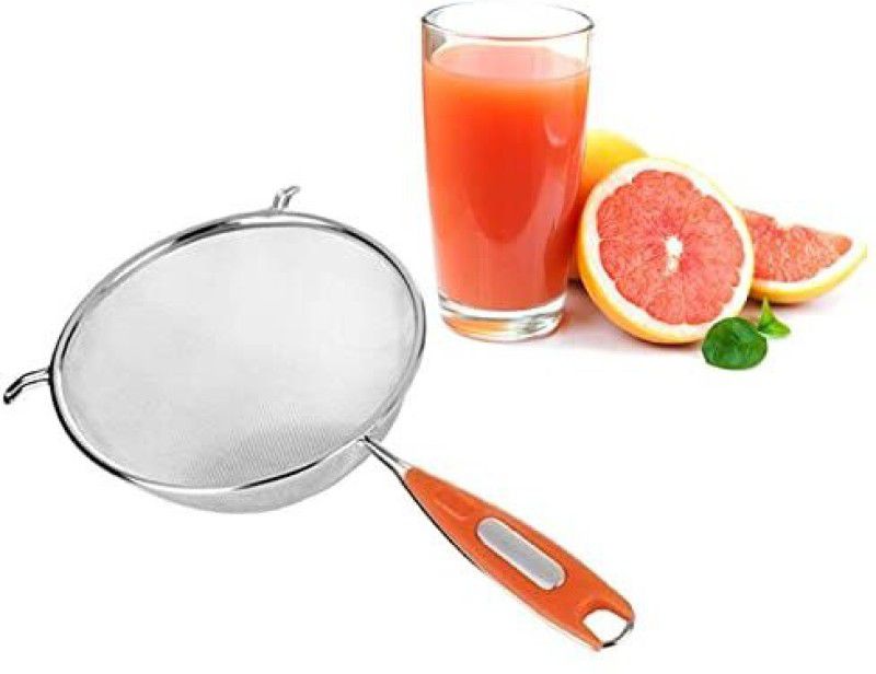 jigpa Stainless Steel Soup & Juice Strainer with Plastic Handle Liquid Filter Tea Strainer  (Pack of 1)