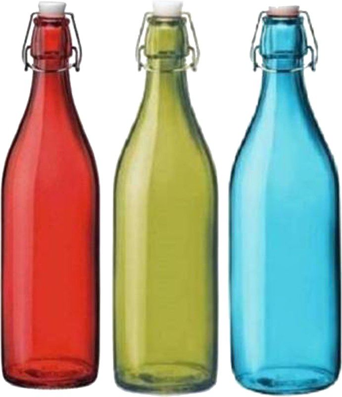 NOGAIYA NDC22 1000 ml Bottle  (Pack of 3, Multicolor, Glass)