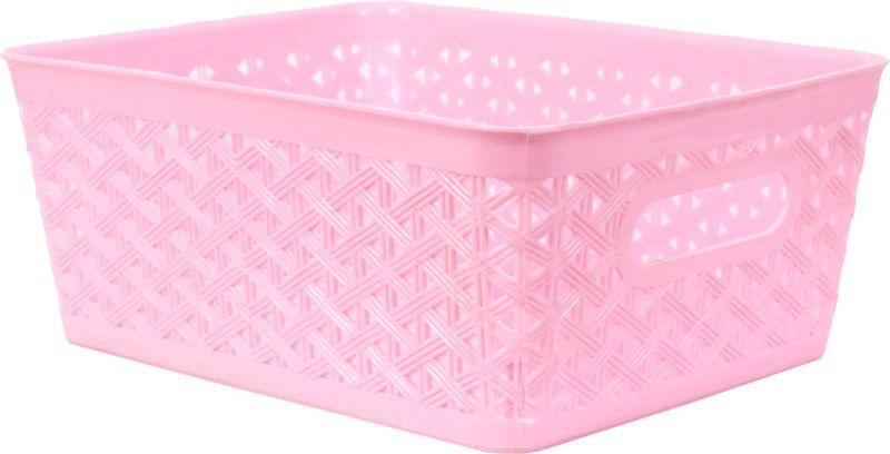 Xllent Pink Medium,Storage Basket Set of-6 Pieces for Multiporpuse Use Storage Basket  (Pack of 6)