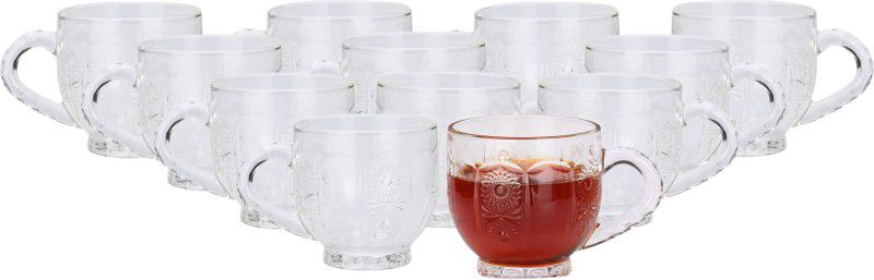 Verma Pack of 12 Glass Trendy Imported Glass Tea/Coffee Cup 175 ML(Pack of 12)-AT12  (Clear, Cup Set)