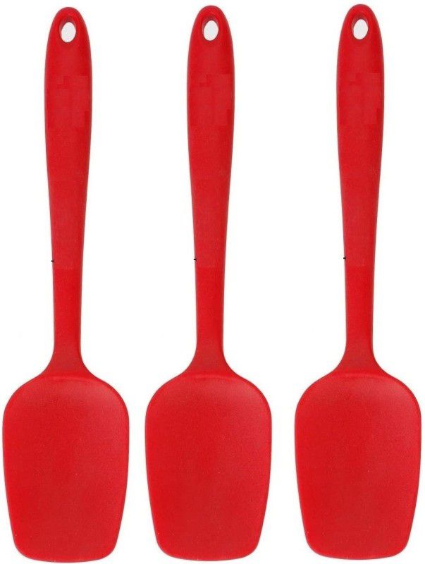 KitchenFest ® BPA Free Baking Cooking Silicone Non-stick Spatulas Heat Resistant Scraper Turner Spoon Non-Stick Spatula  (Pack of 3)