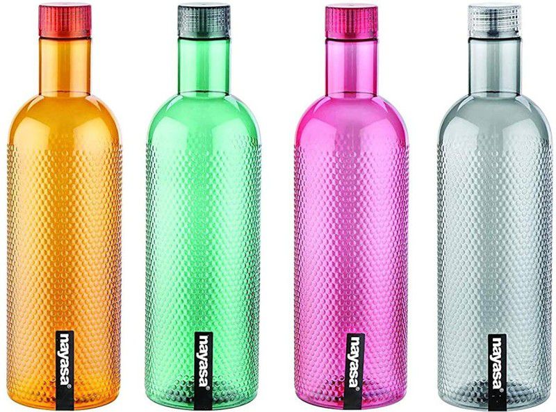NAYASA TURTLE-1000 1000 ml Bottle  (Pack of 4, Multicolor, Plastic)