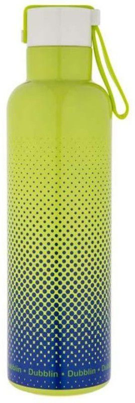 DUBBLIN Bang Bang Insulated Water Bottle with Bottom & Leak Proof Lid, (Green-1) 600 ml Flask  (Pack of 1, Green, Steel)