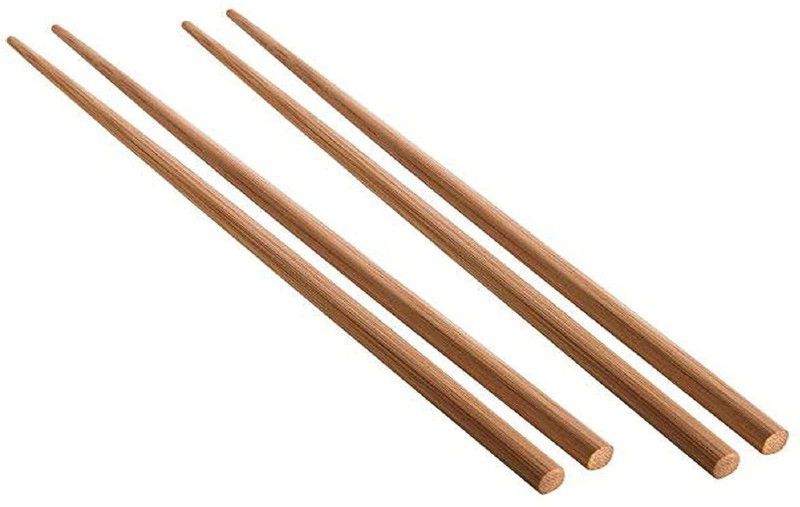 gradian span Eating Bamboo Chinese Chopstick  (Brown Pack of 8)