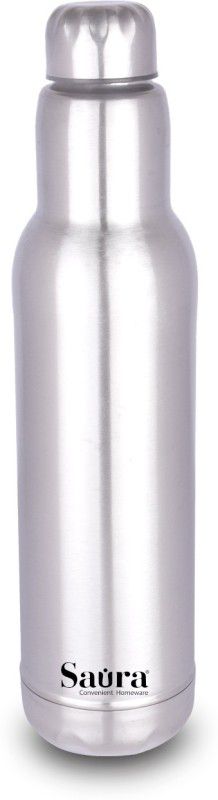 Insulated Double-Wall Thermo Vacuum Flask Stainless Steel Hot&Cold Water Bottle 280 ml Bottle  (Pack of 1, White, Steel)
