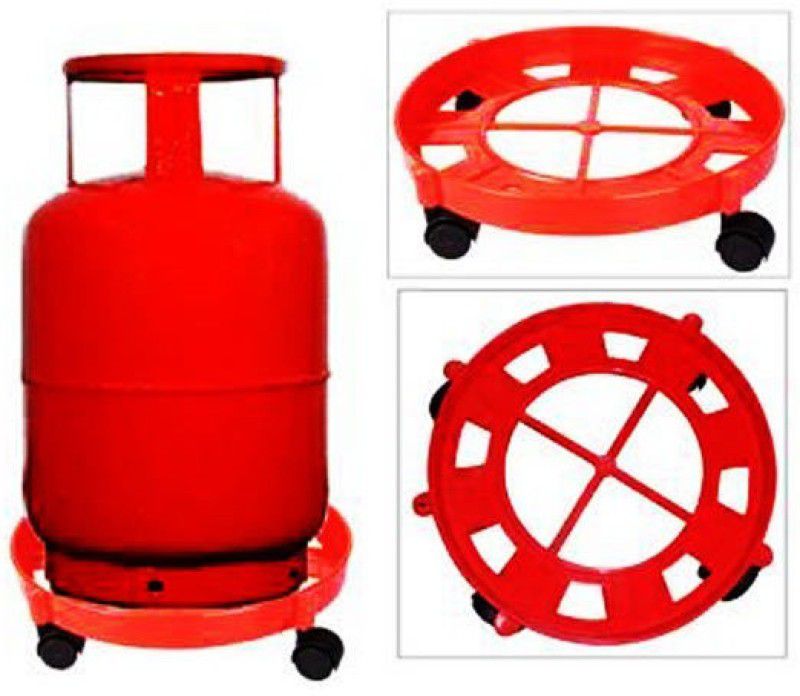 AutoStark Gas Cylinder Trolley  (Red)