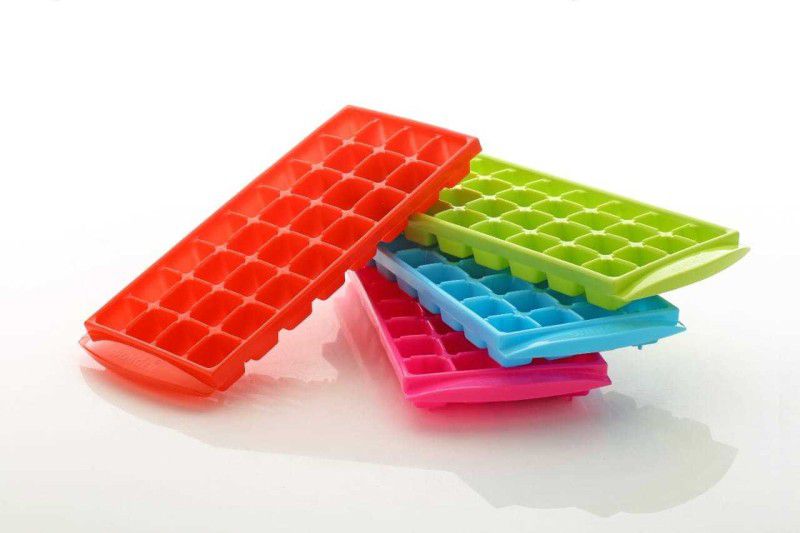 Magic plus Multicolor Plastic Ice Cube Tray  (Pack of4)