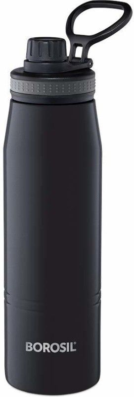 BOROSIL Gosports 600 ml Flask  (Pack of 1, Black, Steel)