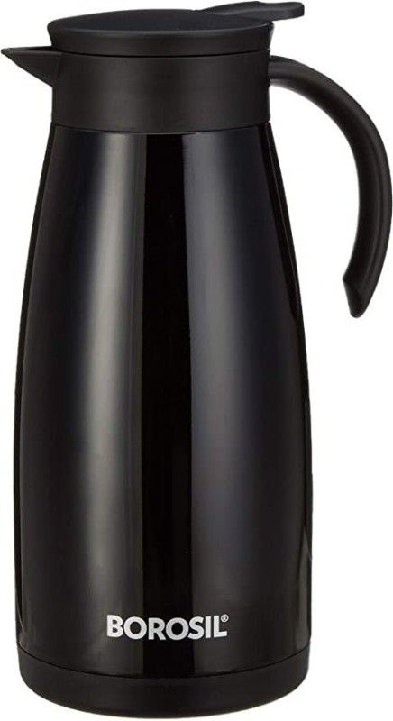BOROSIL Stainless Steel Teapot Flask, 1500 ML-Black 1500 ml Flask  (Pack of 1, Black, Steel)