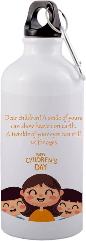COLOR YARD best Dear children! A smile of yours can show heaven on earth 600 ml Bottle  (Pack of 1, Multicolor, Aluminium)