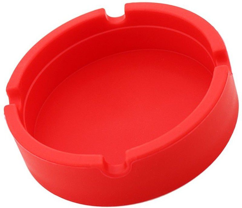 EASKAY INDIA Red Silicone Ashtray  (Pack of 1)