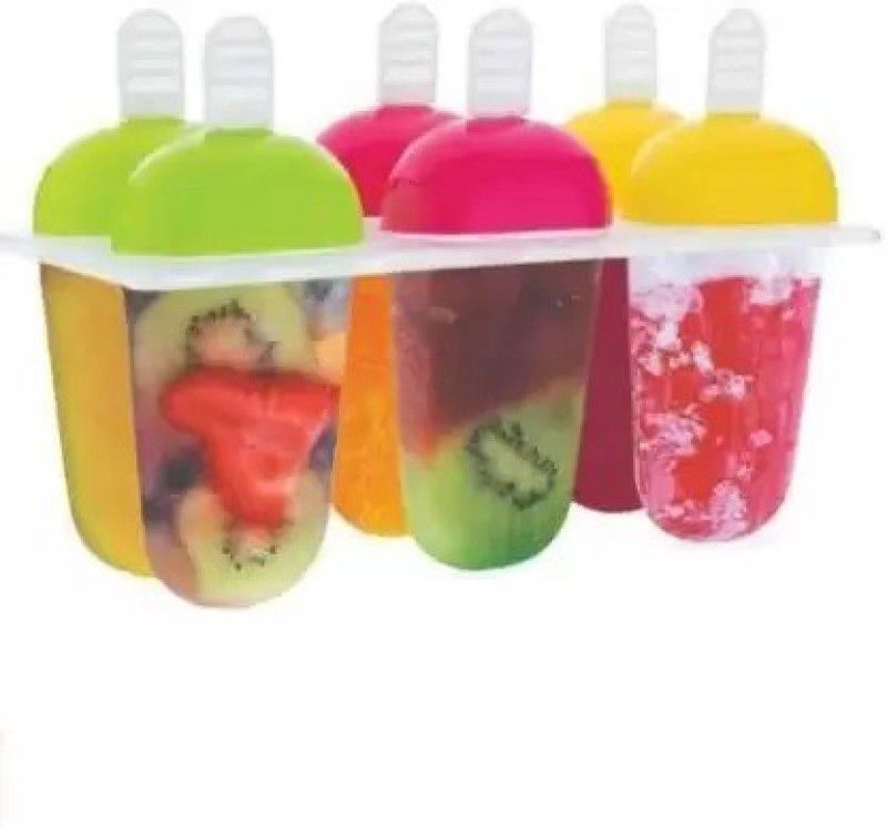 OXY95 Multicolor Plastic Ice Cube Tray  (Pack of6)