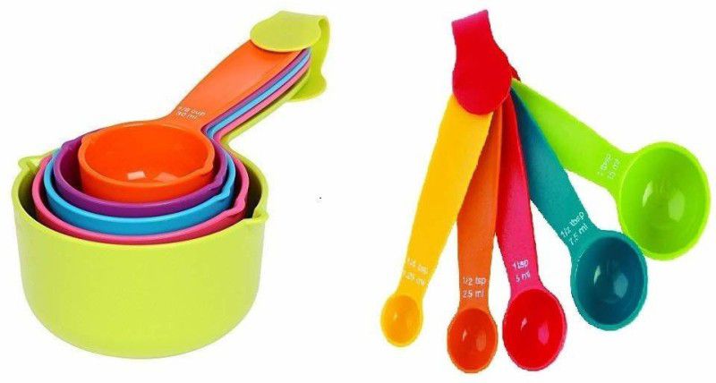 faas Measuring Cups and Spoons Set - A Must Kitchen Essential (10 Pieces Set) Measuring Cup  (250 ml, 125 ml, 80 ml, 60 ml, 30 ml, 15 ml, 7.5 ml, 5 ml, 2.5 ml, 1.25 ml)
