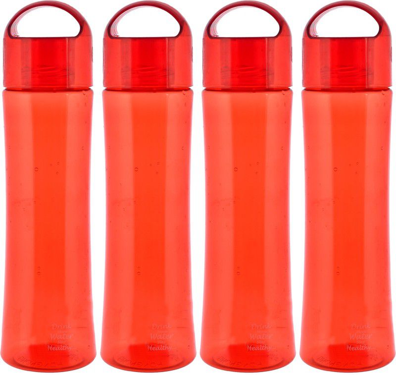 KUBER INDUSTRIES Unbreakable BPA & Leak Free Plastic Water Bottle- 1 Litre, Pack of 4 (Red) 4000 ml Bottle  (Pack of 4, Red, Plastic)